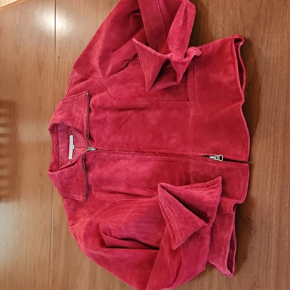 SORBE SUEDE ZIP UP JACKET
